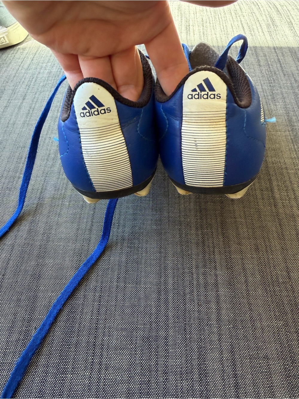 adidas Kids Blue and White Sneakers - Picture 7 of 7